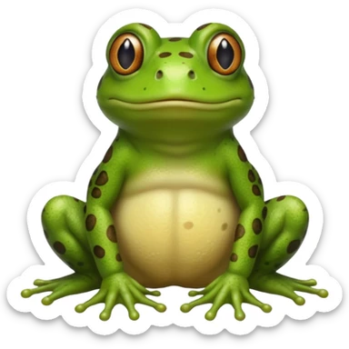 A cute frog and toad sticker
