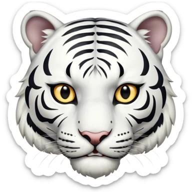White Tiger, holding a sign SOON! sticker