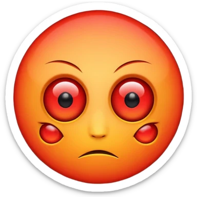 red eyes emoji sticker