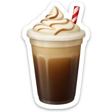 Christmas ice coffee sticker