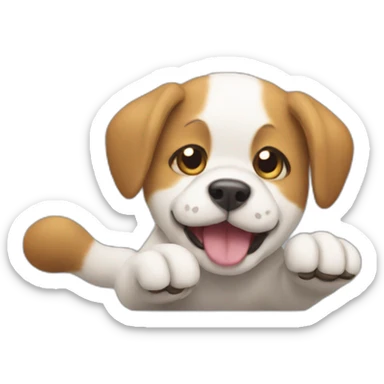 perro-shitsu-saltando sticker