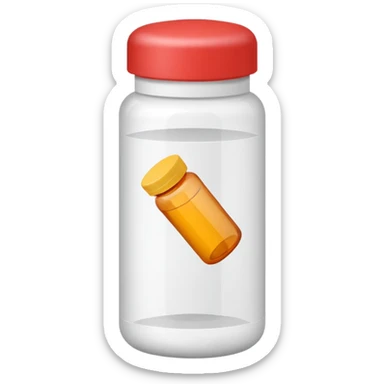 Pill bottle sticker