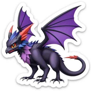 Noivern-Noibat-Nargacuga-hybrid full body sticker