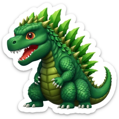 godzilla sticker