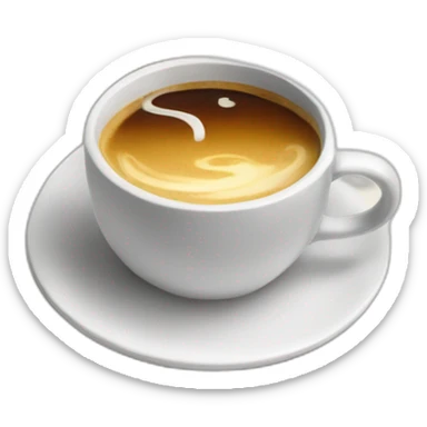 A cup of coffee on beautiful books sticker