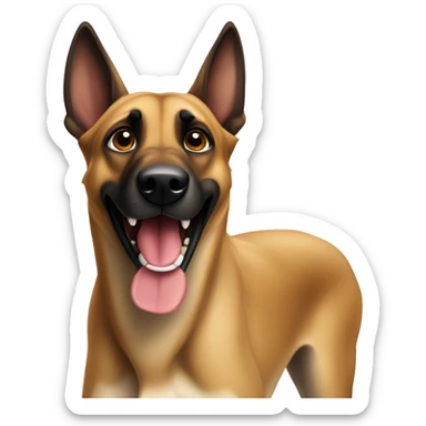 malinois dog grogne méchant sticker