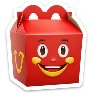 happy meal box sticker