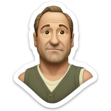 Tony soprano enfadado sticker