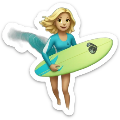 Surfeuse sticker