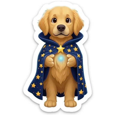 Dog wizard sticker