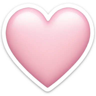 Light pink heart sticker
