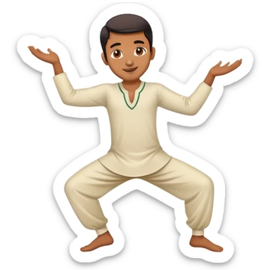 a bangladeshi man capable of dancing sticker