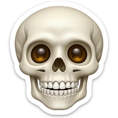 Mewing skeleton sticker