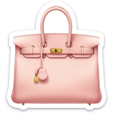 light pink hermes birkin bag  sticker