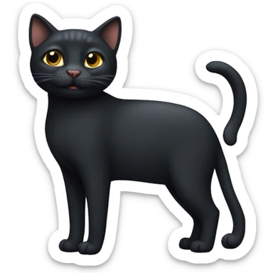 Gato negro  sticker