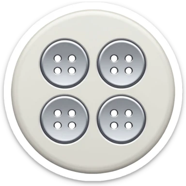 four-hole tailor's button sticker