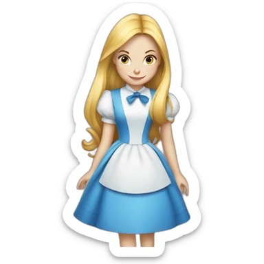 Alice in wonderland sticker