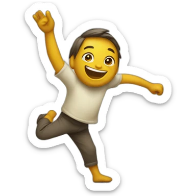 Happy dance sticker