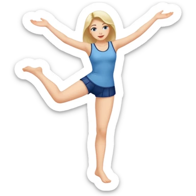 naked woman with legs spread sticker