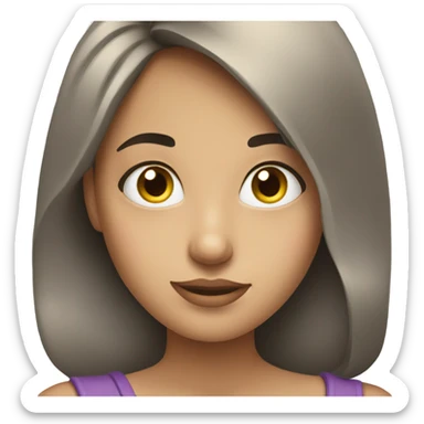 pretty girl reading a magazine sticker