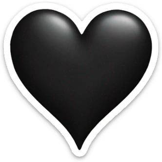 A black heart with Desmond inside of it with white letters  sticker