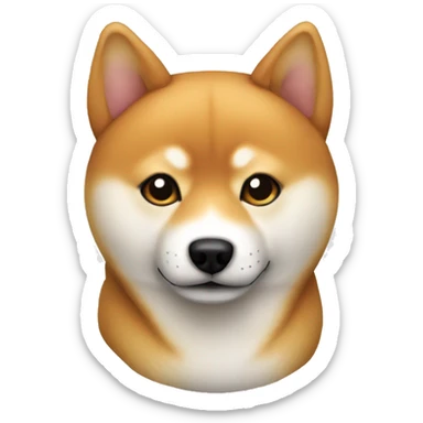 Shiba Inu laying sticker