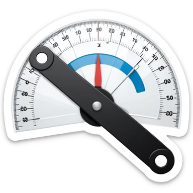 physiotherapy goniometer sticker