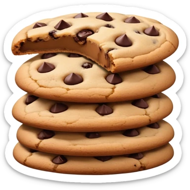 Stack of cookies sticker