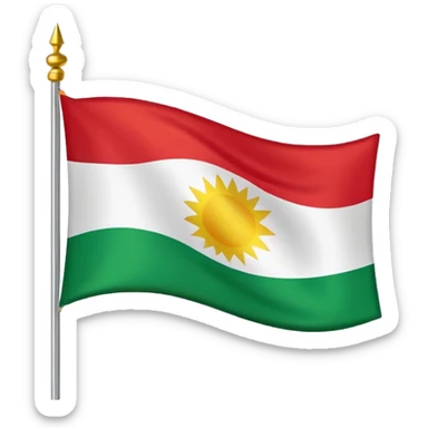 Make a Kurdistan emoji. sticker