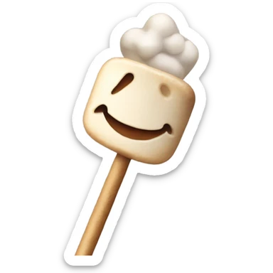 Roasted marshmallows on a stick sticker