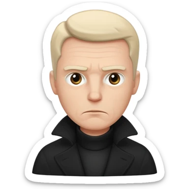 whiteman in blackcoat sticker