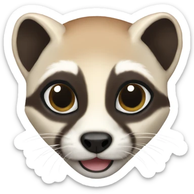 Black footed ferret  sticker