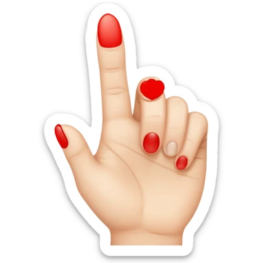 Fingering emoji sticker