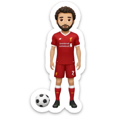 A Liverpool soccer player mo salah  sticker