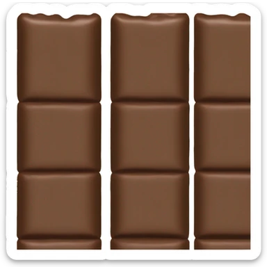 chocolate bar with crown sticker