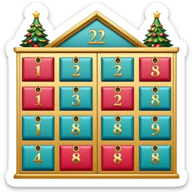 advent calendar sticker