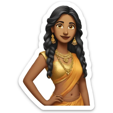 Beautiful Indian woman sticker