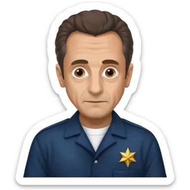 Nicolas sarkozy en prison  sticker