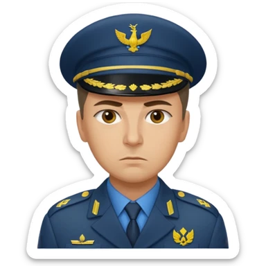 generate realistic war-logistics department manager ukraine sticker
