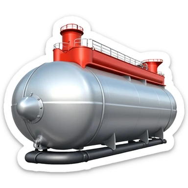 create an ultra realistic American modern liquefied gas tanker sticker