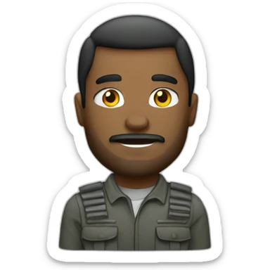 Freedom Fighter - Man - Mic sticker