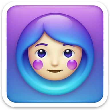 An emoji for mental wellness, calming, mystical for Reclaim sticker