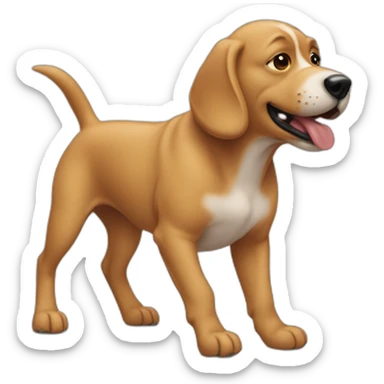 dog humping sticker