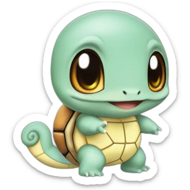 squirtle in a costume sticker