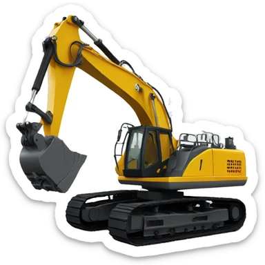 Hydraulic Excavator sticker