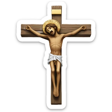 crucifix sticker