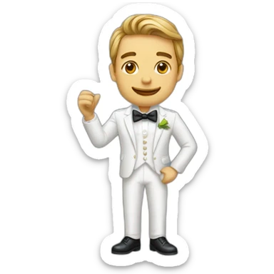 Homme qui fait un doigt d’honneur sticker