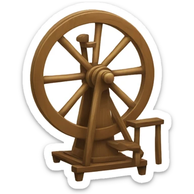 Spinning wheel sticker