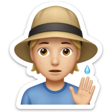 It was very hot today sticker