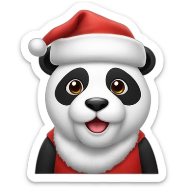PANDA SANTA sticker